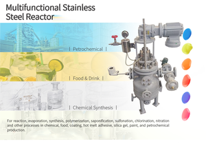 stainless steel <b>jacket</b> distillation reactor with agitator heating and <b>cooling</b> <b>jacket</b> stirred tank reactor manufacturer - Product Image 3