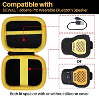 Étui rigide en EVA Sac de rangement pour étui de protection de voyage pour haut-parleur portable DEWALT