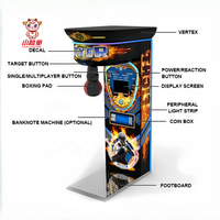 Machine de Boxe d'Arcade Professionnelle à Monnayeur, Entraînement Électronique de Force et de Coup, Simulateur de Sac de Frappe