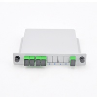 SC UPC APC adaptor Simplex dupleks LGX kaset 1X4 bahan ABS kabel enam merek PLC pemisah serat