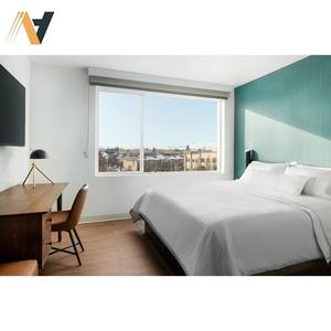 Juego de muebles de dormitorio de hotel de madera maciza contemporánea moderna de proveedor de China para escuelas y centros turísticos proyectos comerciales - Product Image 4