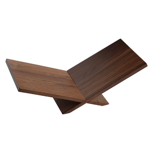 Walnut Beech Wood Book Stand for Reading, Desktop Display Rack Holder for Cookbooks Magazine ,<strong>Bookends</strong> for Library Bookstore - Product Image 2