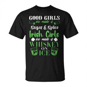 Camiseta Premium para Chicas Buenas Hecha con Especias de Azúcar y Whisky Irlandés - para Promociones - Product Image 2