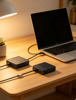 USB C Hub 6 in 1 Multiport Adapter Aluminium Alloy 4K*60Hz untuk Ethernet 1000Mbps Pengisian Daya PD 100W Stok untuk Laptop