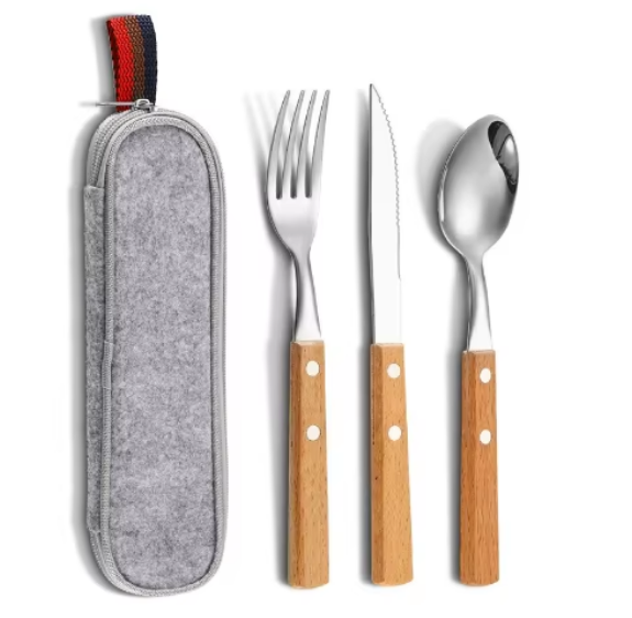 Juego de 3 piezas color madera B