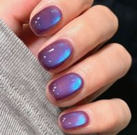Armadura Francesa Corta Cuadrada Azul Klein, Armadura Falsa Reutilizable de Estilo Simple, Disponible para Fábricas y Estudios de Uñas Modernos