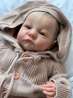 Poupée Bébé Reborn Réaliste de 48 cm (18 Pouces) en Silicone, Mignonne, Jouet DIY Fait Main, Poupée Artistique, Cadeau Tendance pour Enfants