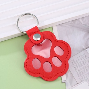 Llavero de Piel con Forma de Pata de Oso Multicolor, Colgante para Bolso, Mini Bolsa de Almacenamiento para Pelo de Mascotas (Perros y Gatos) - Product Image 3