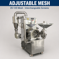 Machine à moudre le piment avec système de dépoussiérage, moulin à grains automatique pour épices, herbes, orge, blé, riz