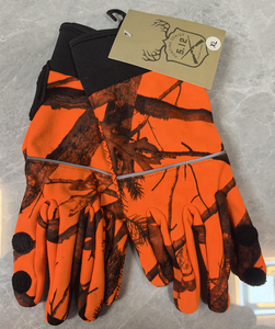 Guantes de Caza de Camuflaje Duraderos en Naranja Brillante - Product Image 2