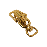 Fermoir mousqueton à fond carré en cuivre pur, boucle de sangle, accessoires de quincaillerie pour articles en cuir et bagages