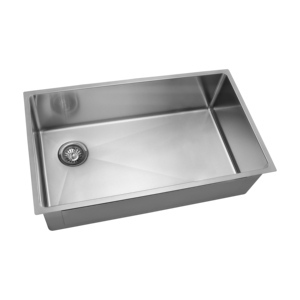 Évier de cuisine rectangulaire à encastrer JKY Single Bowl RS-RL3219, 32 pouces, acier inoxydable brossé, qualité commerciale - Product Image 2