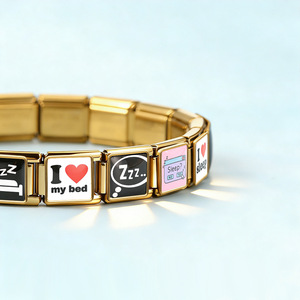 Nuevos Dijes Italianos con Temática de Sueño de 9mm para Pulsera, Chapados en Oro/Plata, Regalo de Joyería para Mujer, para Creación de Joyería DIY - Product Image 5