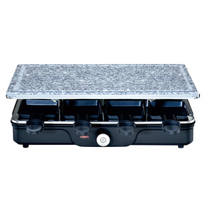 Grill électrique sans fumée 1200W pour barbecue et <span class=keywords><strong>raclette</strong></span> d'intérieur, contrôle de température réglable, revêtement antiadhésif, plaque pour 8 personnes pour usage domestique - Product Image 1