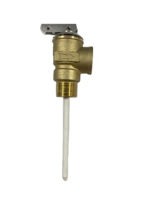 Válvula de alivio de presión automática sin plomo de 3/4" MNPT x 3/4" FNPT y 150 PSI con sonda de extensión de temperatura y palanca para válvula de seguridad - Product Image 2