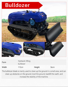 Motoculteur agricole multifonctionnel Télécommande pour pépinière Motoculteur rotatif à 360 degrés Chargeur de sol Trancheuse à engrais - Product Image 4