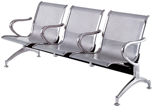 Hôpital clinique aéroport chaise d'attente salon banque 3 sièges salle d'attente chaises de réception banc de sièges publics - Product Image 4