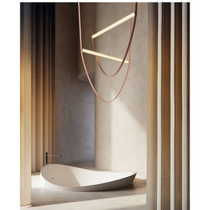 Lámpara de Techo Lineal Posmoderna para Comedor, Sala de Exposiciones, Lámpara Colgante de Diseño para Sala de Estar, Dúplex - Product Image 5