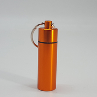 Cadeau promotionnel Portable bouchon d'oreille étui de transport étanche en métal bouchon d'oreille étui porte-clés
