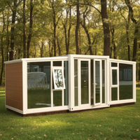 Fournisseur d'Or Maison Conteneur Préfabriquée Pliable et Extensible à Double Aile de 16 pieds, 2 étages, 40 pieds, Pliable, Préfabriquée, Respirante, pour École
