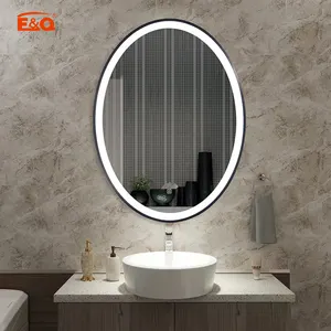 Modern New Design Circle Bathroom Led Mirror Round Shape Smart Mirror For Hotel