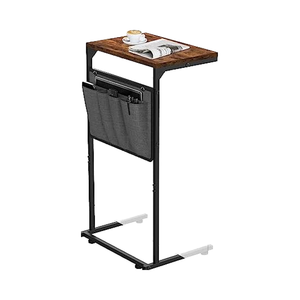 C-Shaped <strong>End</strong> <strong>Table</strong> Small Side <strong>Table</strong> for Couch Recliner Slide <strong>Sofa</strong> Tray Desk Storage Bag <strong>Set</strong> for Living Room - Product Image 1