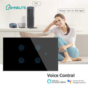 Interrupteur tactile intelligent avec 4 gangs, US/AU, fonctionne avec Google Home, WIFI, <span class=keywords><strong>Tuya</strong></span>, pour maison connectée - Product Image 5