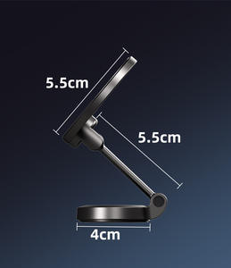 Universal ajustable altura Flexible plegable 3M adhesivo 360 grados giratorio magnético coche soporte de teléfono magnético montaje - Product Image 5