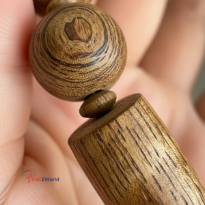 Chaînes de perles rondes en bois d'Agilawood de la meilleure qualité, bois d'aloès, bois d'agar du Vietnam pour la fabrication de bijoux, prix de gros - Product Image 1