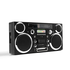 Lecteur de cassettes et de CD rétro personnalisé en usine, radio Bluetooth USB MP3 AM FM, boombox stéréo haute puissance 60W pour les fêtes et la maison - Product Image 1