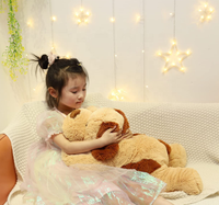 Peluche lestée personnalisée pour chien de 26 pouces avec rembourrage en coton PP pour soulager l'anxiété et le stress, certifiée EN71, marque CREATIVETOYS, unisexe
