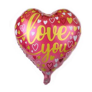 18 Inch Valentine's Day Heart Foil Wedding Stage Background <b>Decoration</b> Romance Rose Pattern <b>Balloon</b> - Product Image 2