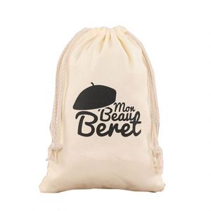 Eco Friendly 100% Cotton <b>Drawstring</b> <b>Laundry</b> <b>Bag</b> for Storage - Product Image 1