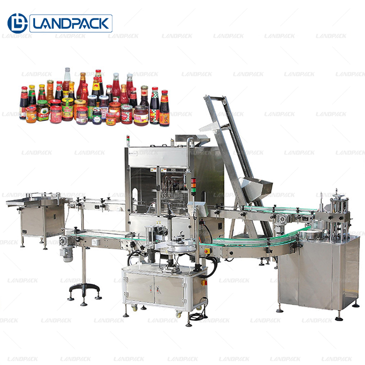 Полностью автоматическая линия розлива соусов Landpack