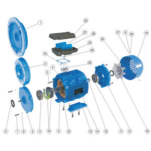 מנוע חשמלי YE3-80M2-2 1.1kw תלת פאזי חיסכון באנרגיה מנוע חיסכון באנרגיה - Product Image 3