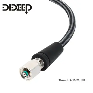 เกจวัดแรงดันตกค้างสำหรับดำน้ำ DIDEEP สายถักคาร์บอนไฟเบอร์ ใช้ได้กับเรกกูเลเตอร์ BCD ท่อแรงดันสูง - ปรับแต่งได้ - Product Image 5