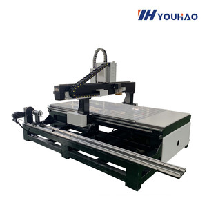 Bộ Định Tuyến <span class=keywords><strong>Cnc</strong></span> 4 Trục 2000*3000Mm 1325 Máy Chế Biến Gỗ Atc Quay Để Làm Khuôn Thuyền - Product Image 5