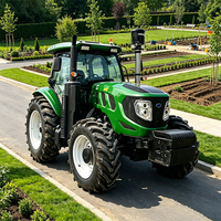 Tracteur 4x4 multi-usage 25-200 CV avec semoir, pulvérisateur et presse à balles pour cycle agricole complet