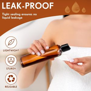 Emballage cosmétique très vendu, flacon en plastique PET transparent de 100 ml, 150 ml, 250 ml, 300 ml, 500 ml avec bouchon à disque en aluminium - Product Image 6