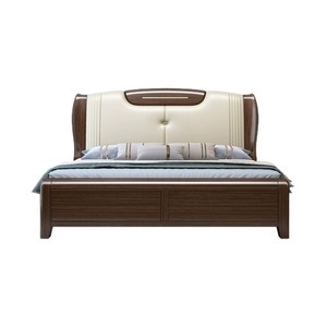 Shulin Furniture Solid Rosewood Upholstered <b>Bed</b> 1.8m 1.5m Storage Master Bedroom Modern Chinese Style <b>Bed</b> - Product Image 5