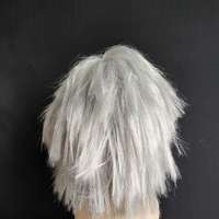 Grand-père vieil homme masque avec cheveux argentés réaliste rides tête humaine grand-père masque en Latex Cosplay Mardi Gras accessoires d'halloween
