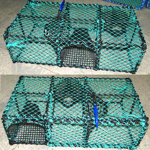 Piège à crabe de pêche à grande ouverture Évasion multiple Crabe Poisson Crevette Nylon Piège Net Pêche en eau salée Pot à crabe Accessoires de pêche - Product Image 5