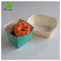 Plateau pour chien en papier kraft personnalisé avec logo imprimé de boîtes rigides pour hot dog à emporter avec laminage mat et gaufrage