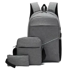 Conjunto de mochila 3 em 1 para estudantes, mochila escolar infantil de alta qualidade