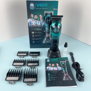 เครื่องตัดผม <span class=keywords><strong>Vgr</strong></span> V--166 สำหรับช่าง<span class=keywords><strong>ต</strong></span>ัดผมมืออาชีพ แบบไร้สาย สำหรับผู้ชาย - Product Image 4