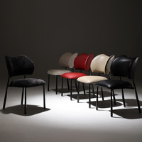 Chaise de salle à manger pour usage domestique, style italien minimaliste, luxe léger, esthétique haut de gamme, chaise design moderne, hôtel, restaurant, cuir véritable
