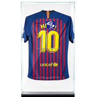 Bingkai pajangan kaos akrilik LED bening yang dipasang di dinding, bingkai jersey akrilik, bingkai pajangan jersey akrilik