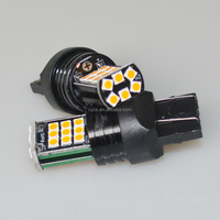 Ampoule LED 7443 T20 3030 24SMD 12V pour feux de freinage, clignotants et feux de recul de voiture, blanc, jaune, rouge, haute luminosité, autres accessoires