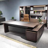 Lumière luxe Simple moderne MDF bureau du président ensemble de chaises de bureau simple grand panneau de bois matériel meubles de bureau du directeur