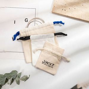 Sac de rangement en coton anti-poussière avec cordon de serrage, pochette en coton, pochette en coton personnalisée - Product Image 5